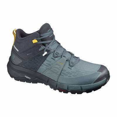 Salomon ODYSSEY MID GTX - Miesten Vaelluskengät - TummanSininen